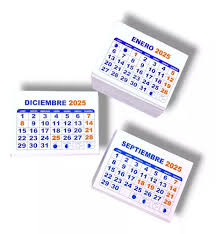 MINI CALENDARIO 2025